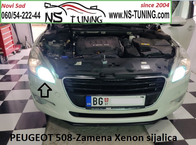 508 pezo xenon far zamena sijalice ksenon d1s philips osram novi sad ns tuning